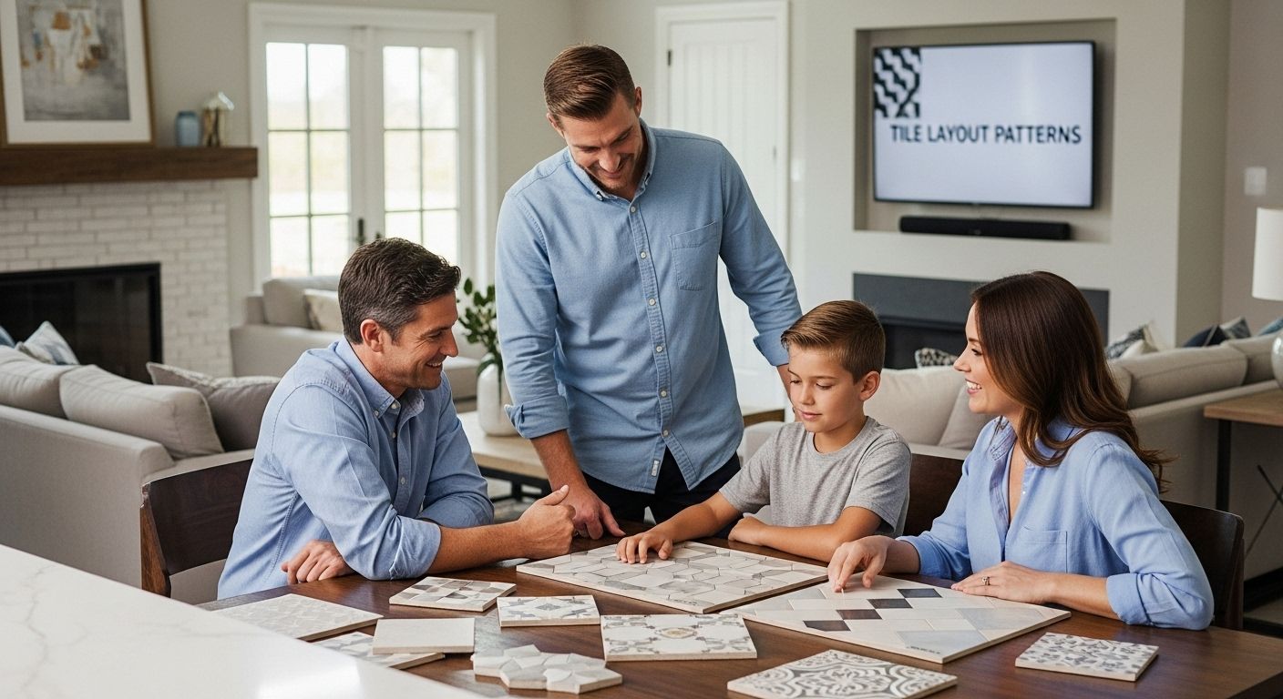 tile layout patterns home