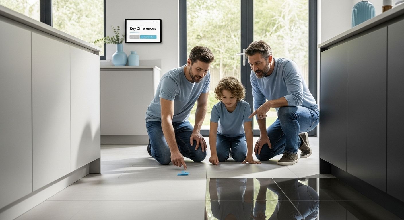 matte vs glossy tiles comparison