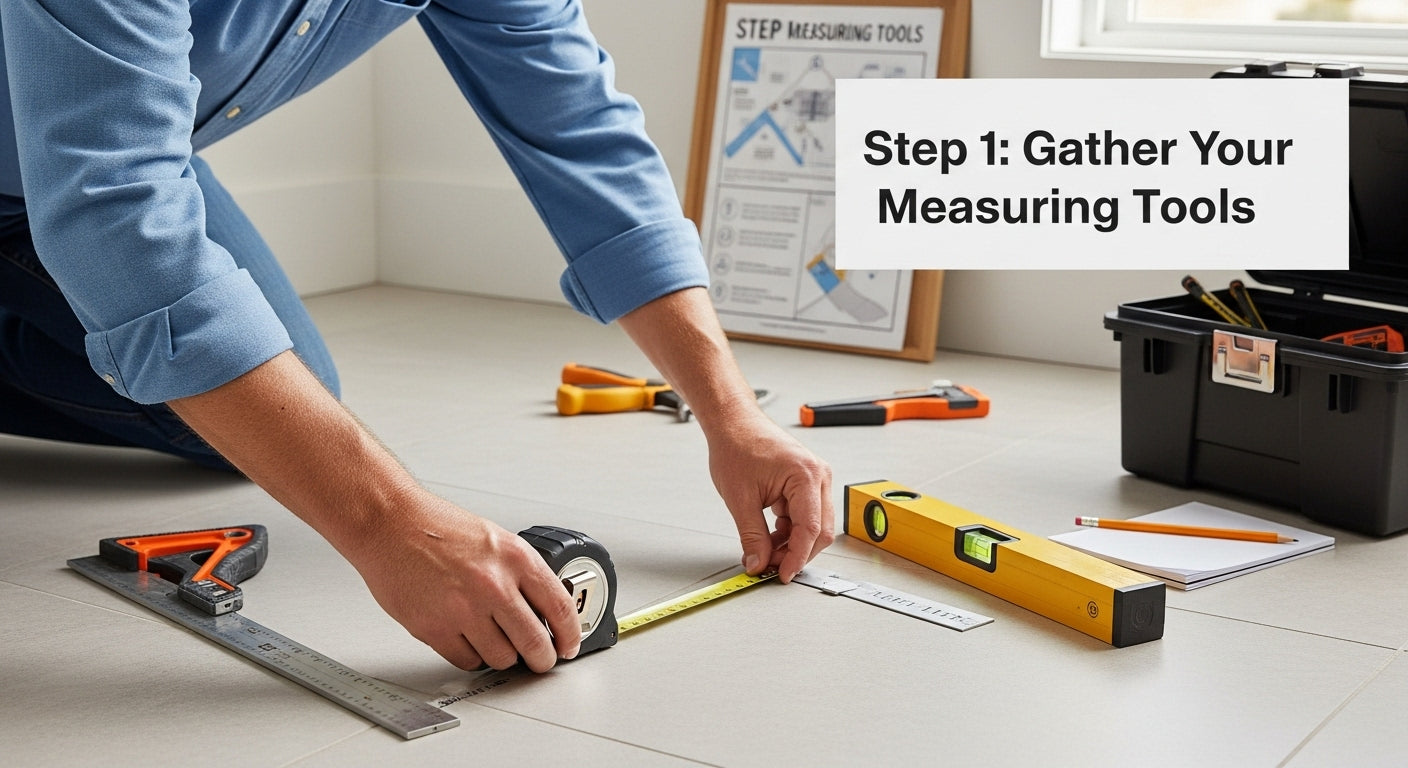 how to measure for tiles