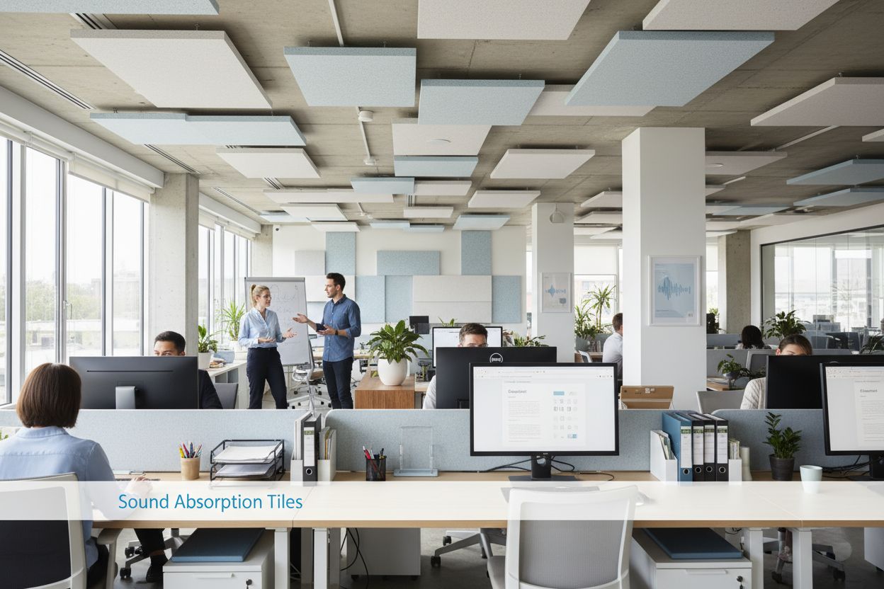 sound absorption tiles office