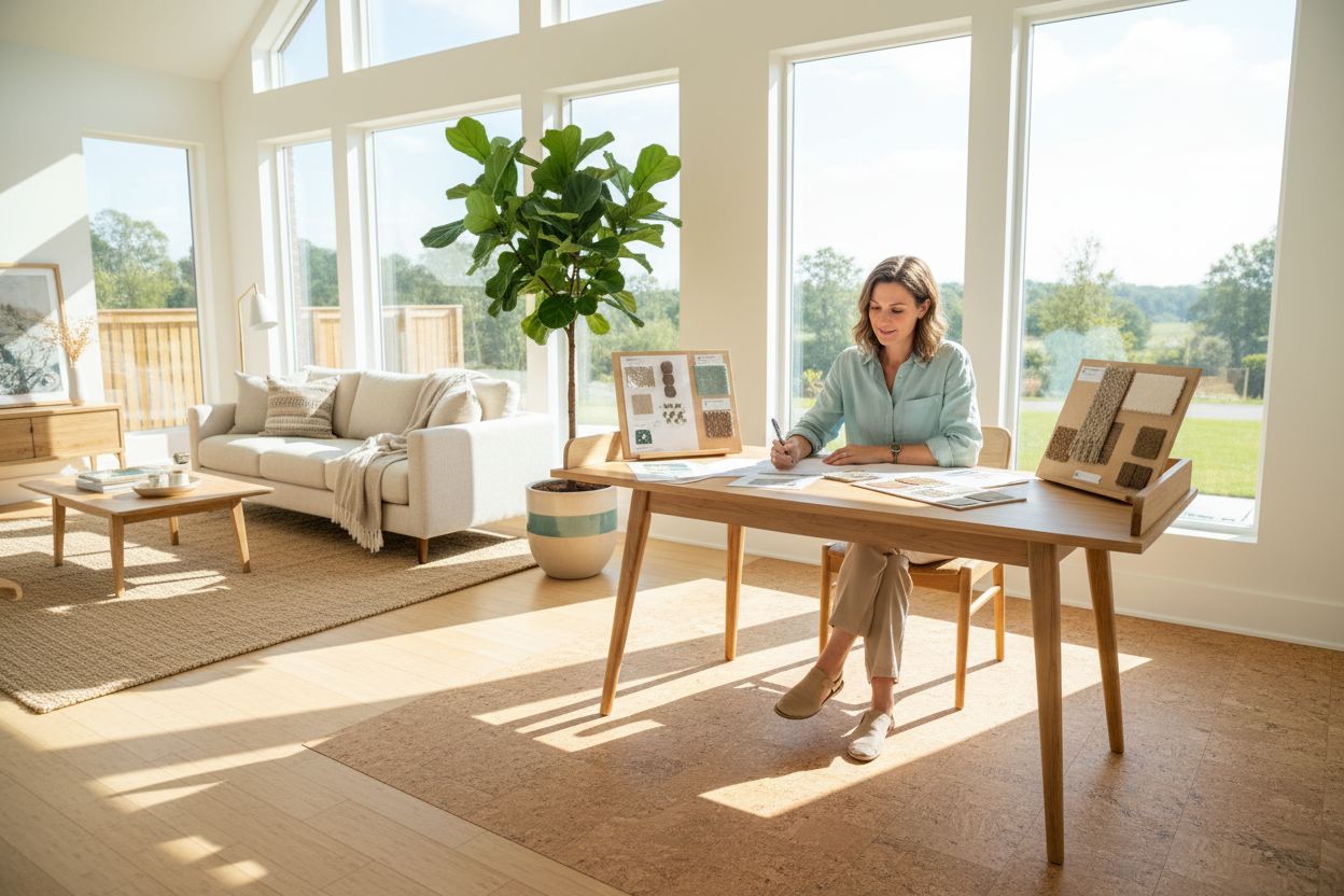sustainable flooring living room