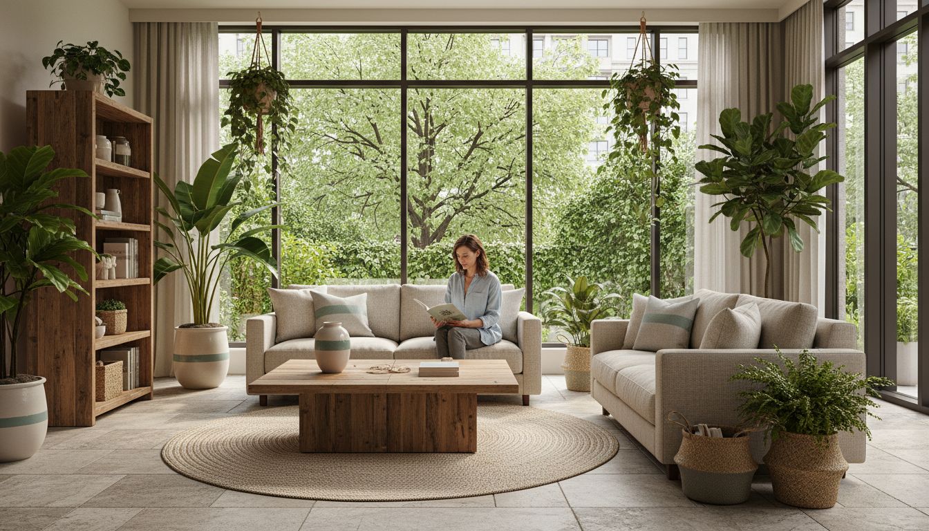 nature inspired living room