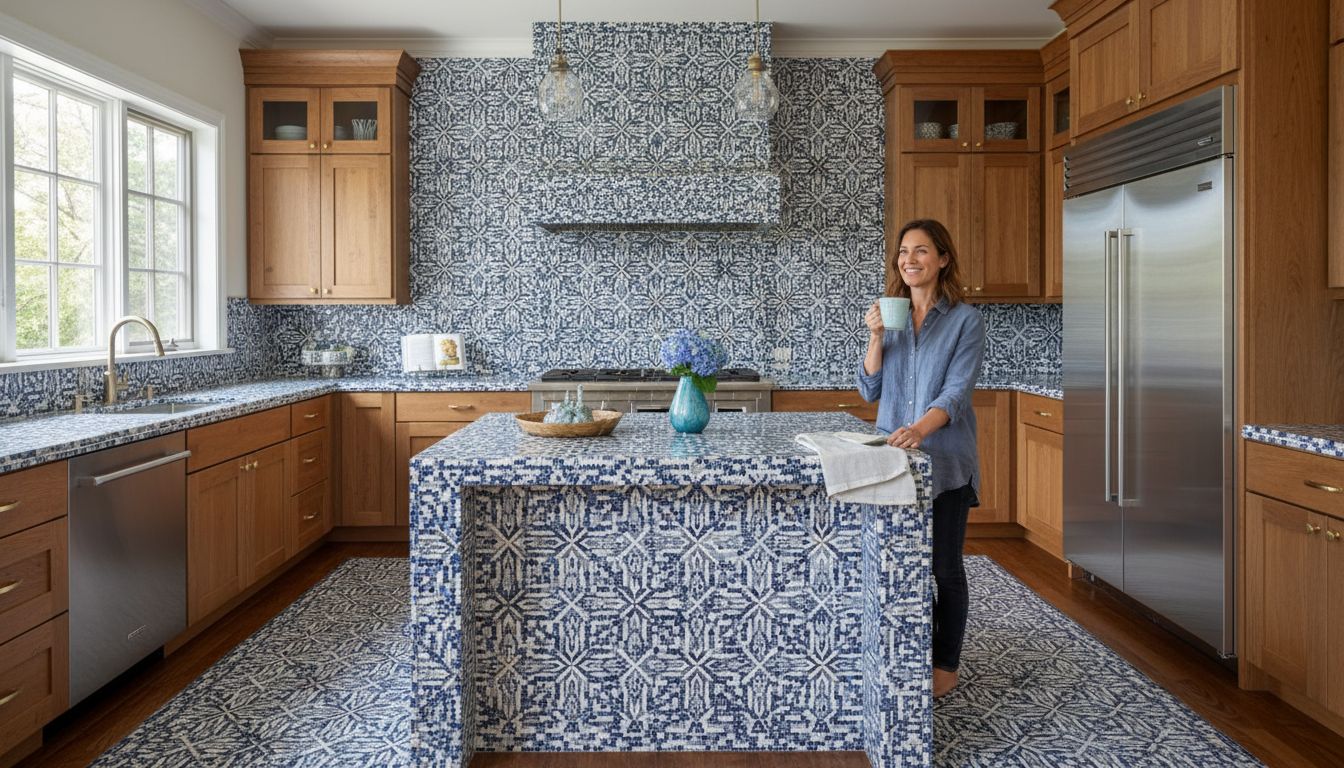 mosaic tiles kitchen