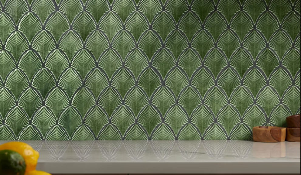Fish Scale tiles are still a popular trend for backsplashes and shower walls - Bruno Mendolini