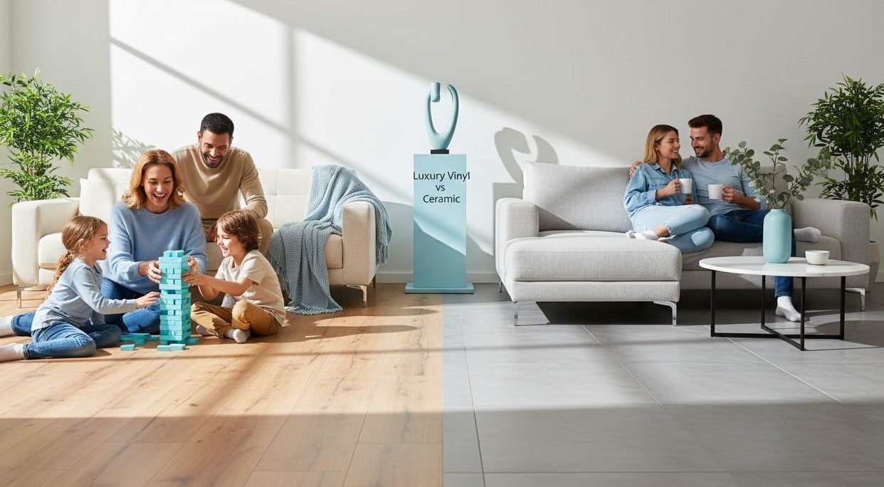 Luxury Vinyl Floors vs Ceramic Tile Floors