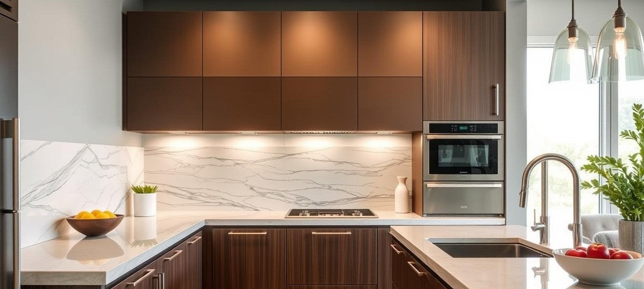 Where to end kitchen backsplash?