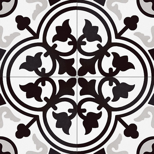0GZ20DD Salerno Fence Amalfi Coast Patterened Tile Group of 4 tiles