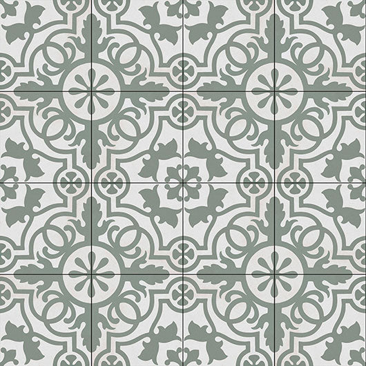 0GZ20DF Olive Bouquet Amalfi Coast Patterned tile group of 16 tiles