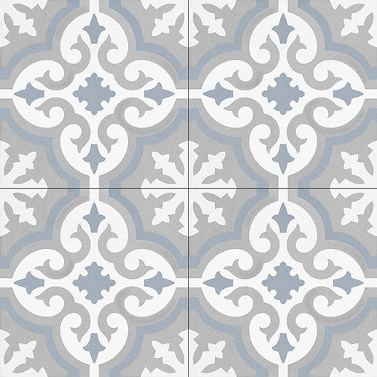 0GZ20DG Positano Cottage Amalfi Coast Patterned Tile group of 4 tiles