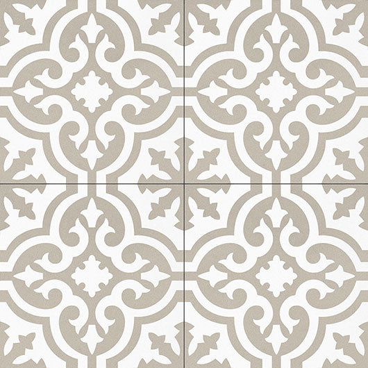 0GZ20DL Organza Antique Amalfi Coast Encaustic look Tile group of 4 tiles