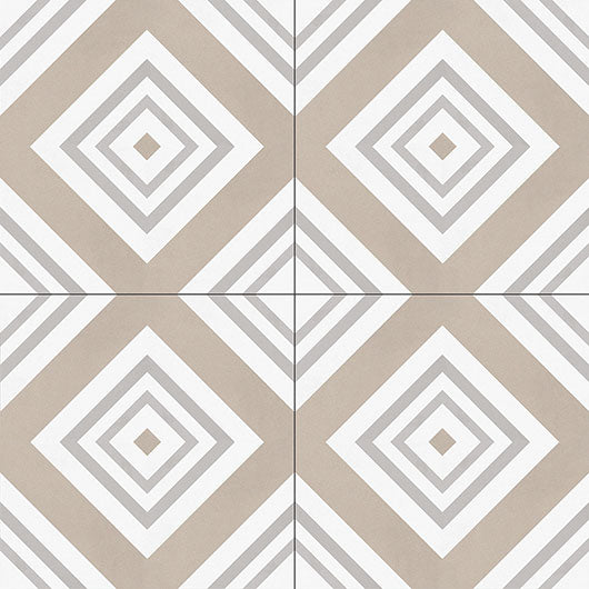 0GZ20DQ Basket Limencello Amalfi Coast Encaustic Tile group of 4 tiles