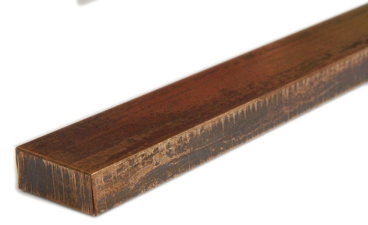 525-132 Antique Copper 1 x 12 metal edge tile Side View
