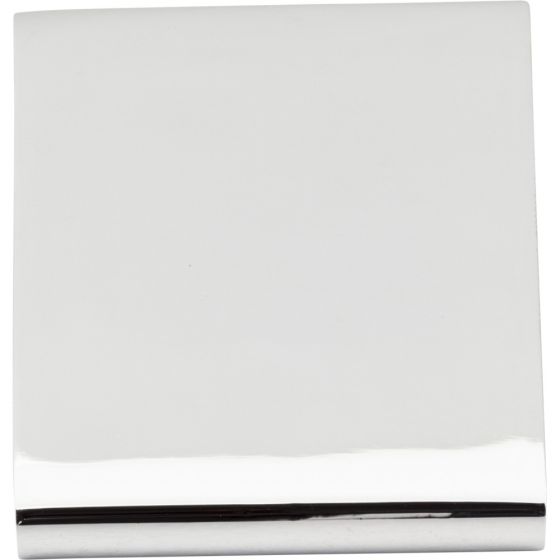 1-1/4" Overall Length Polished Chrome Edgefield Cabinet Tab Pull