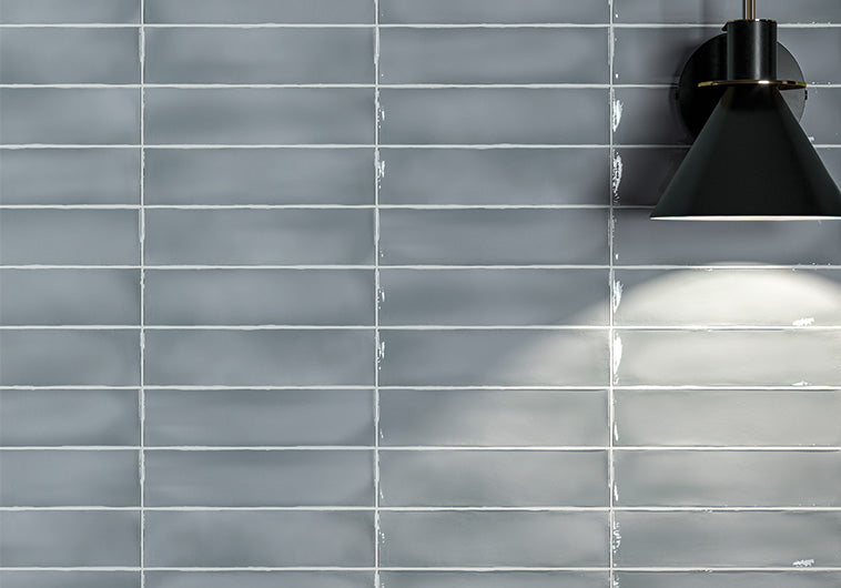 Brooklyn Collection BK-2501 Sky 3 x 12 kitchen backsplash install photo