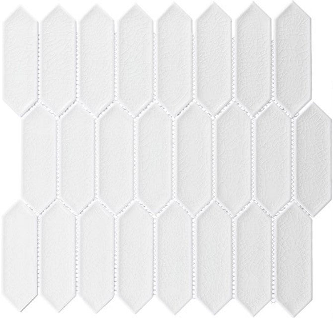 Decko Series DEK3502 Streamline elongated hexagon mosaic tile