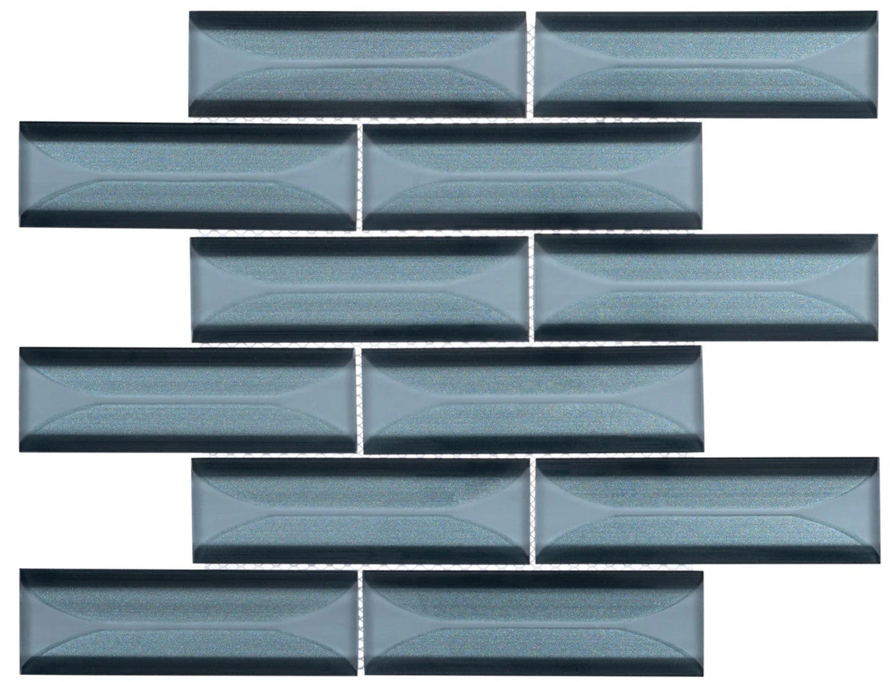 Frey Facade 2 x 5 Glass Subway Tile FYF-5494 Valley Tram