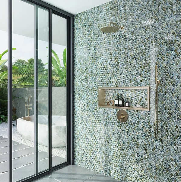 Glamour Fish Scale Seafoam ASL-05