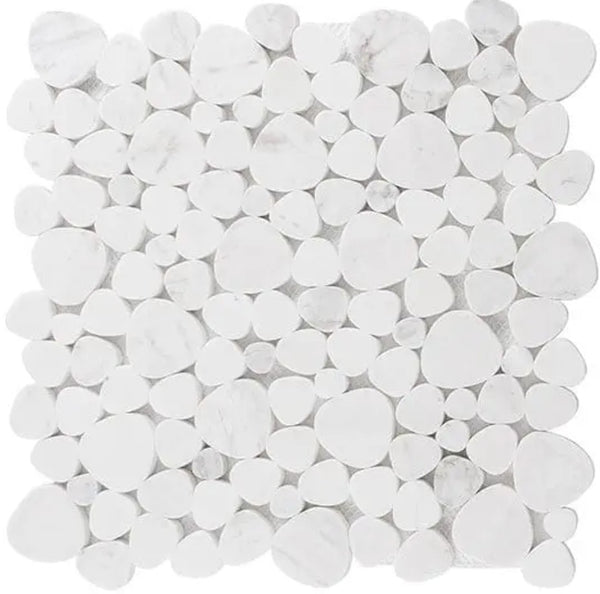 Holy Trail Series Yam Hamelach Polished White Marble Mosaic – HT-147