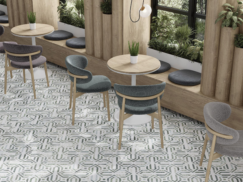 Ireland Series Marble Mosaic Celebridge IRD-PK03 floor tile install