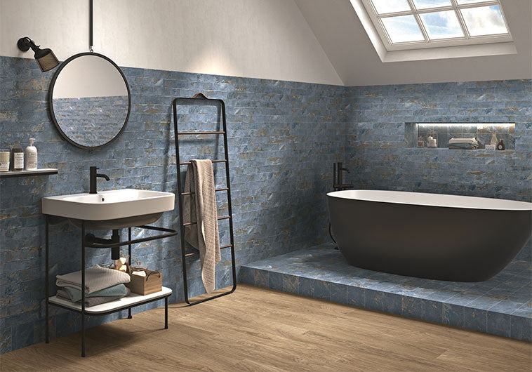 Kleinfield KLF-3904 Villa Concord Bathroom wall ceramic subway tile install