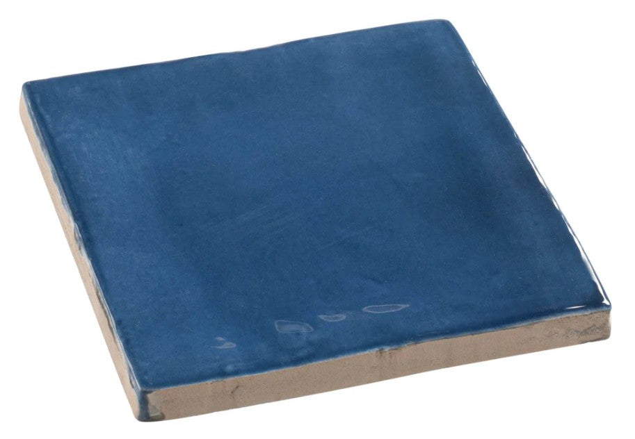 Manacor 4 x 4 Ocean Blue MAN-26920 individual tile side view