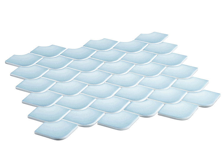 Mermaids Collection Fish Scale Tile MID-6082 Naia Side View