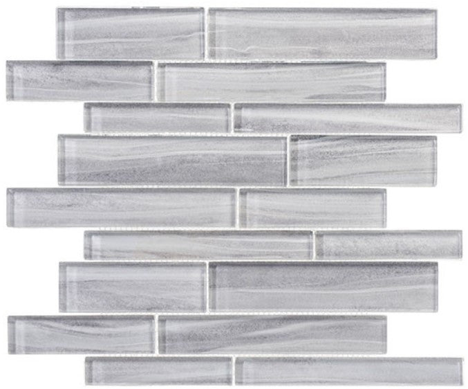 Mist Series Interlocking glass mosaic tile MSTS-4281 Kelvin Mist