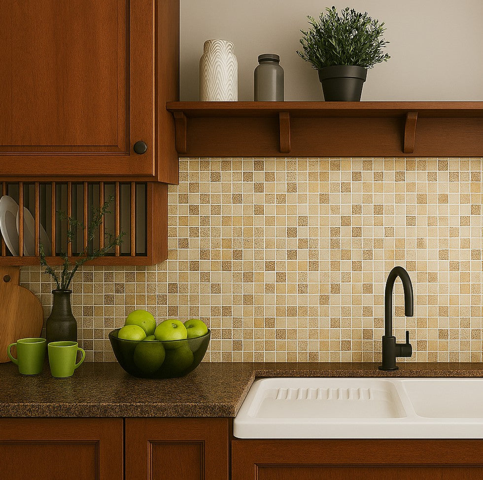 Mosaic Tile kitchen Backsplash design by Tile Choices