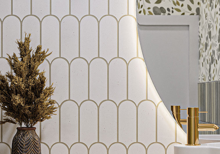 Popsicle Series Elongated Fish Scale Tile POP-6131 Salabon bathroom wall tile
