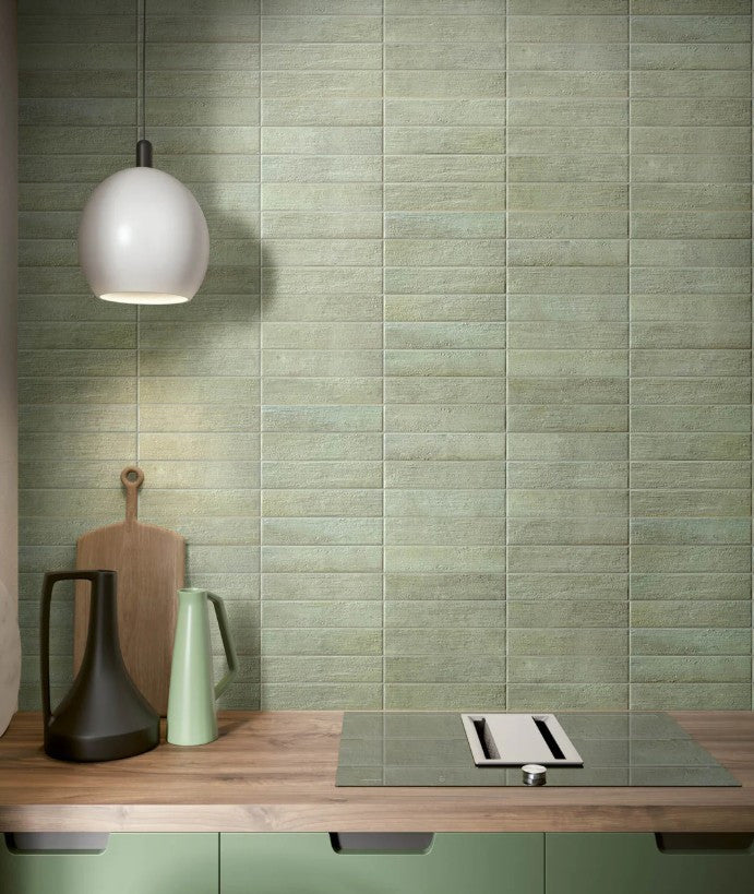 RYA-6435 Verdura from Reya Collection kitchen backsplash tile install