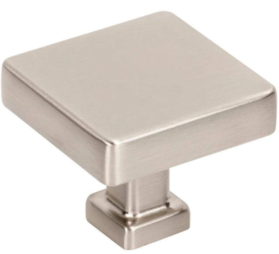 Satin Nickel Square Nash Cabinet Knob Part 229-SN Tile Choices