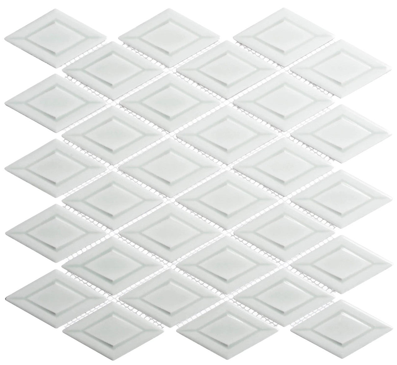 Tetragon Series 3D Diamond Shape Porcelain Mosaic TET-6332 Logan