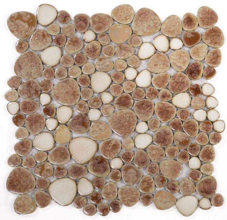 UT-3738 Earth Pebble Mosaic Tile