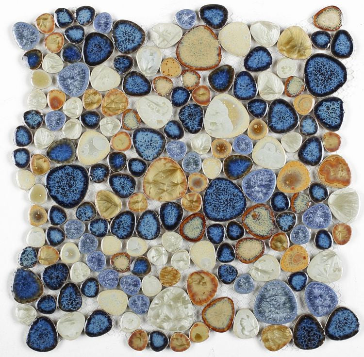 UT-452 Blue Pebble Mosaic Tile