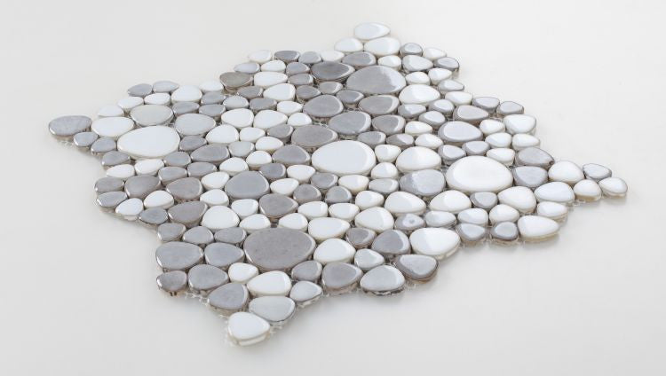 UT-797 Dusk Pebble Mosaic Tile Angle View