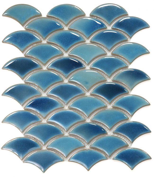 UT-991 Fish Scale Navy Color Tile