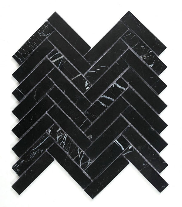 Herringbone Nero Marquina UT-595