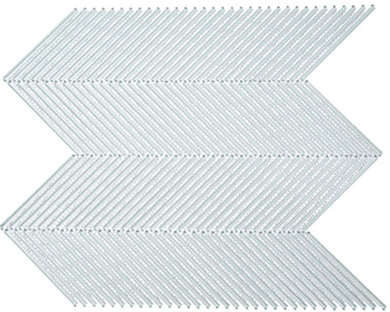 Viola Capri Pixie Stick Herringbone Glass Mosaic VLI 6014 Marina Piccola