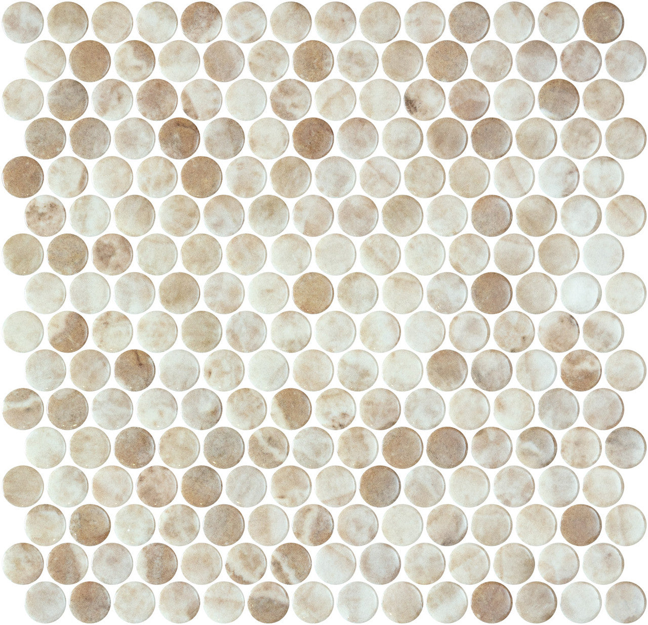 Onix Mosaico Penny Round Kara Beige HP1PRKBG
