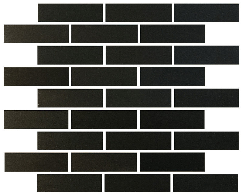 UBC Brushed Gun Metal 1 x 4 Mosaic 526-117