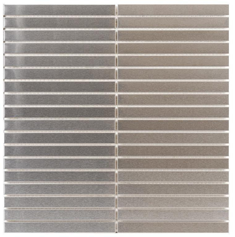 UDS Stainless Steel Tile Backsplash 5/8 x 6 Mosaic 411-013