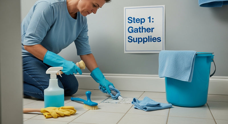 clean grout supplies image