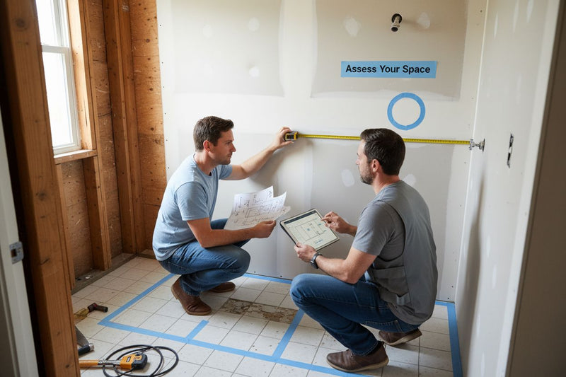 designing small bathrooms, space planning