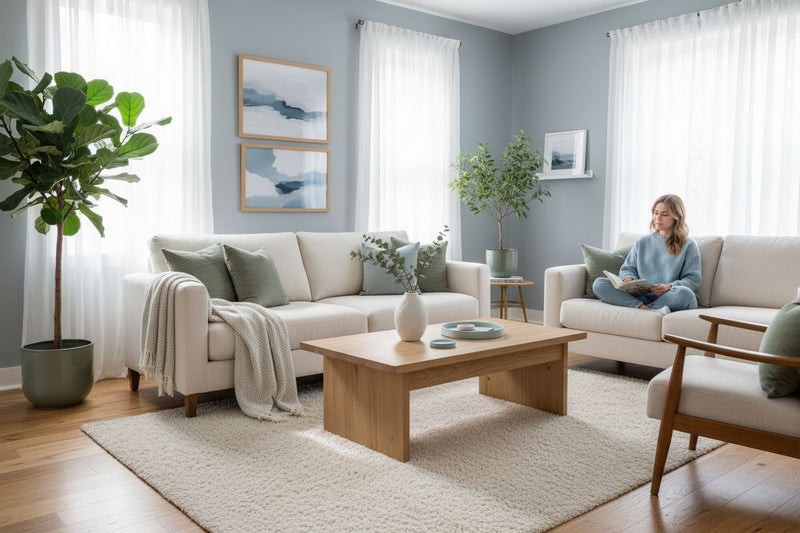 calming living room design