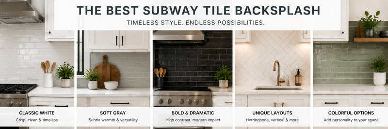 Best Subway Tile for Kitchen Backsplashes Styles, Materials & Design Ideas