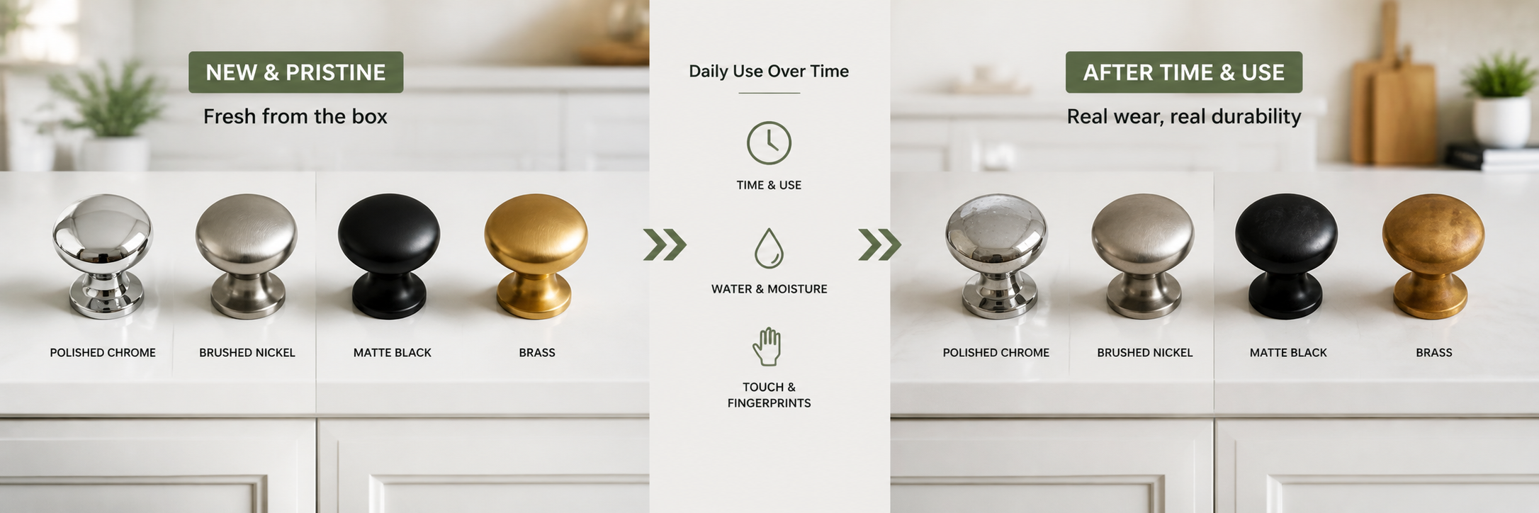 Cabinet Knob Finishes Explained Which Metal Finish Lasts Longest in Kitchens and Bathrooms