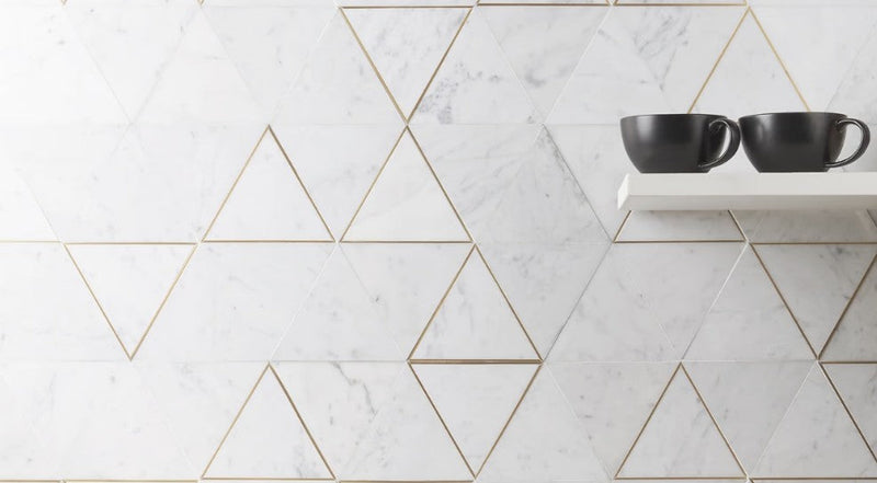 Carrara marble kitchen Backsplash at Tile Choices