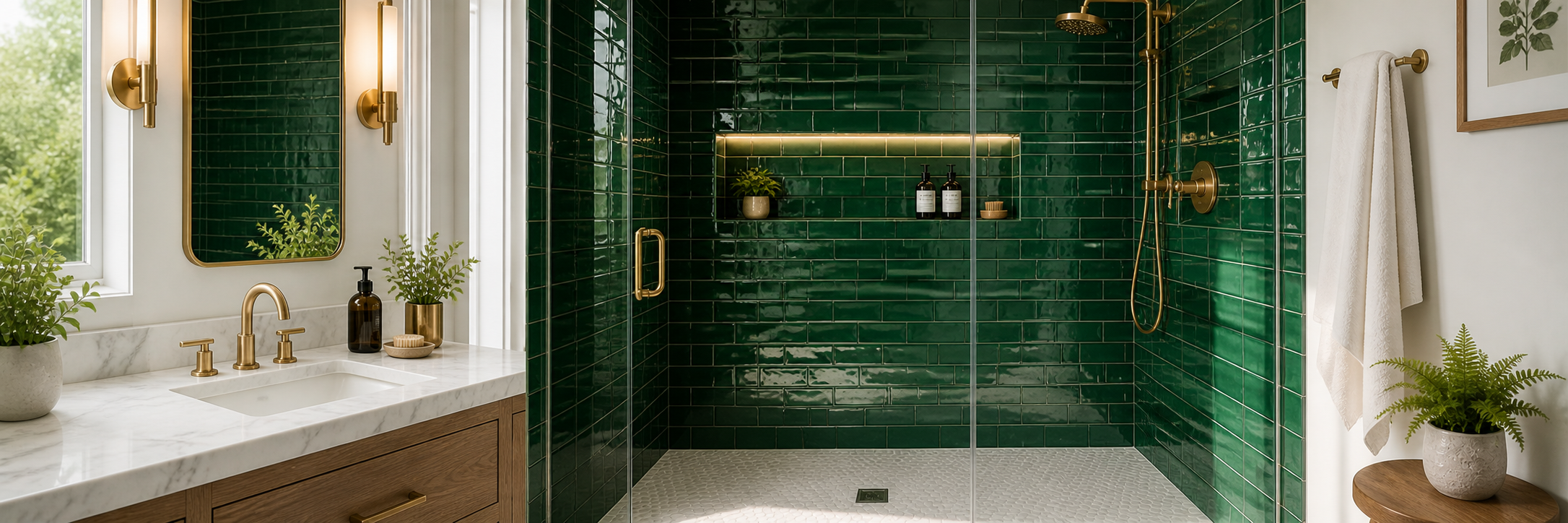 Emerald Green Tile How to Design with Dark Green Without Overwhelming Your Space
