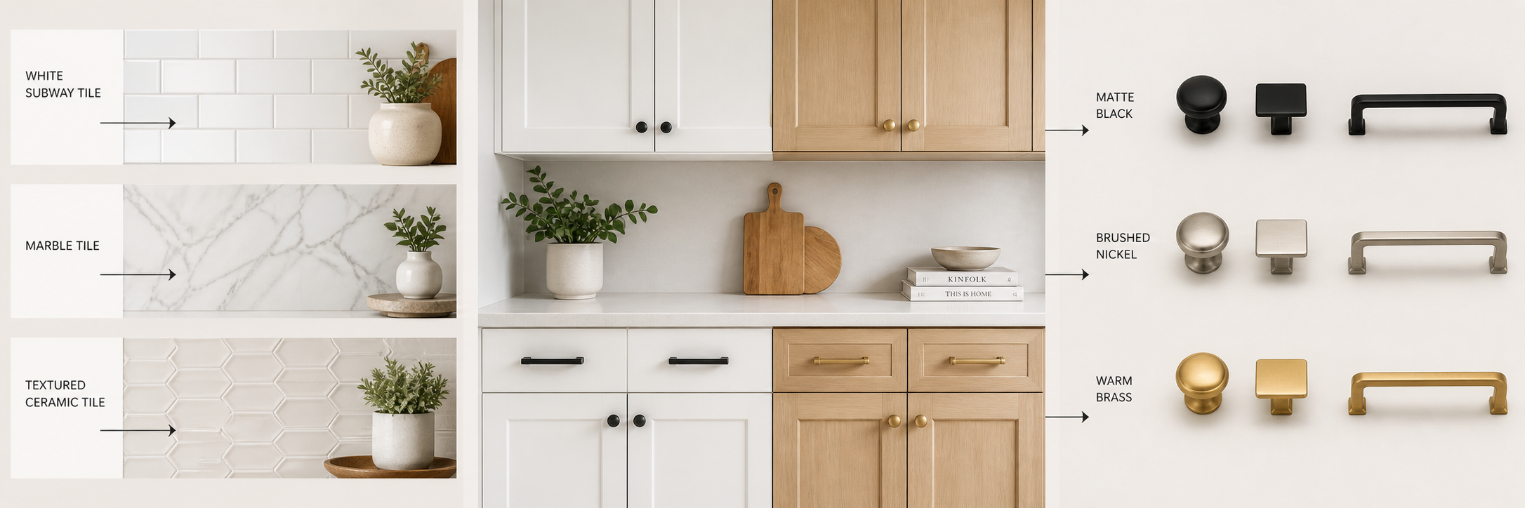 How to Choose the Right Cabinet Hardware Finish for Your Kitchen Tile