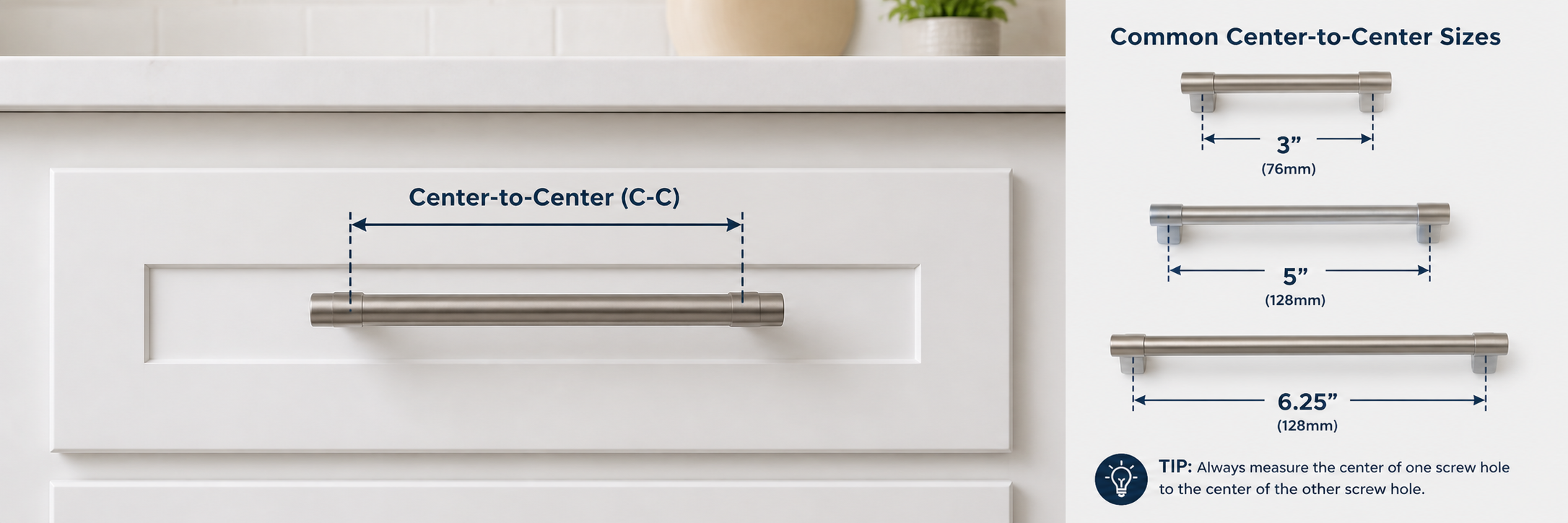 How to Size Cabinet Pulls The Complete Center-to-Center Measurement Guide